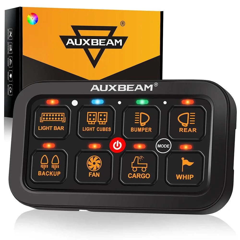 Auxbeam RGB Series 4/6/8/12 Gang LED Switch Panel
