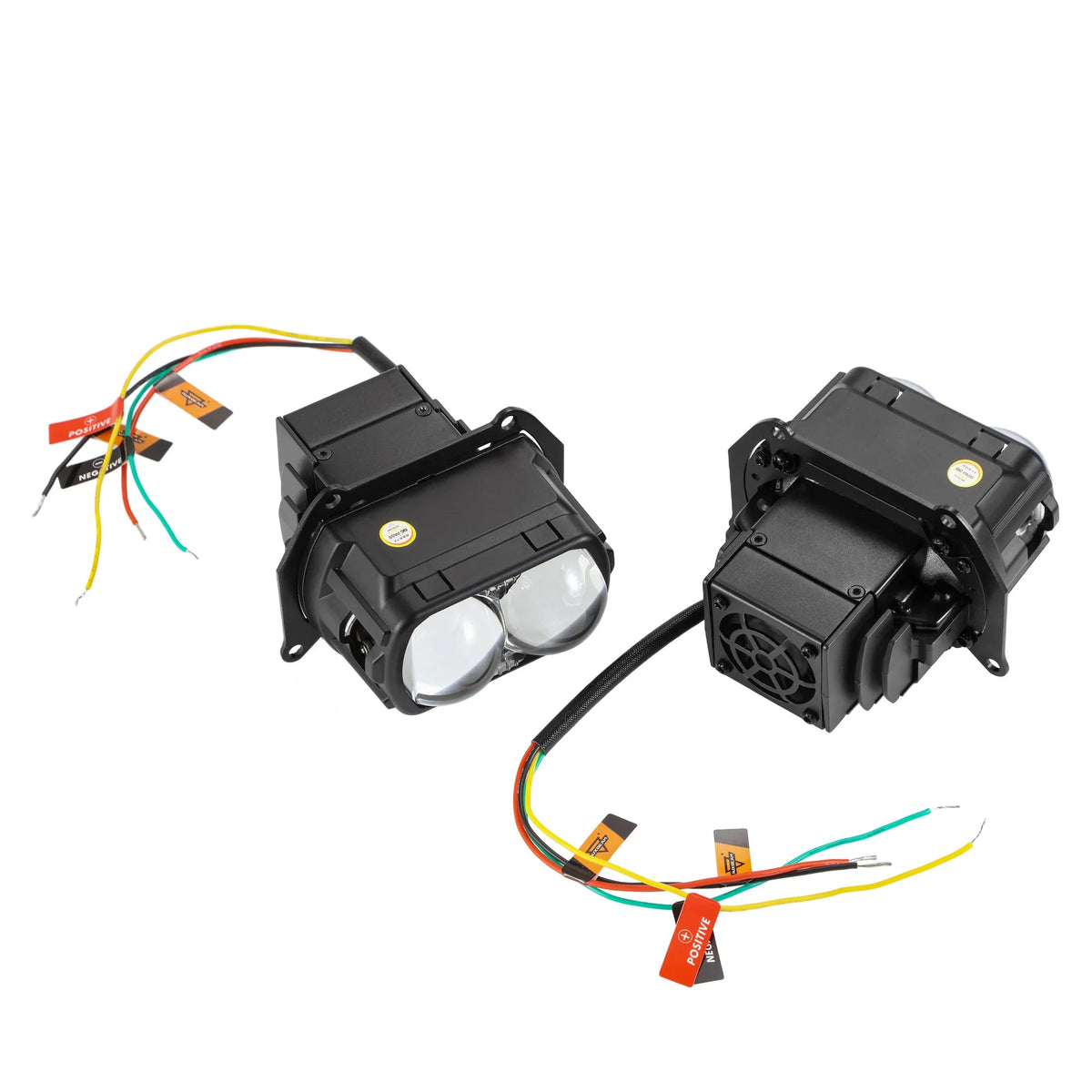 Auxbeam 3.5 inch 132W Hyperbolic Rectangular Bi-LED Projector Lens Headlight K9