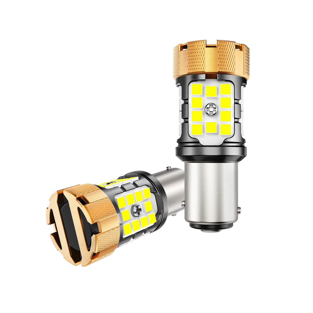 Auxbeam 1157 BAY15D LED Backup Reverse/Turn Signal/Brake Tail Light Bulbs 50W