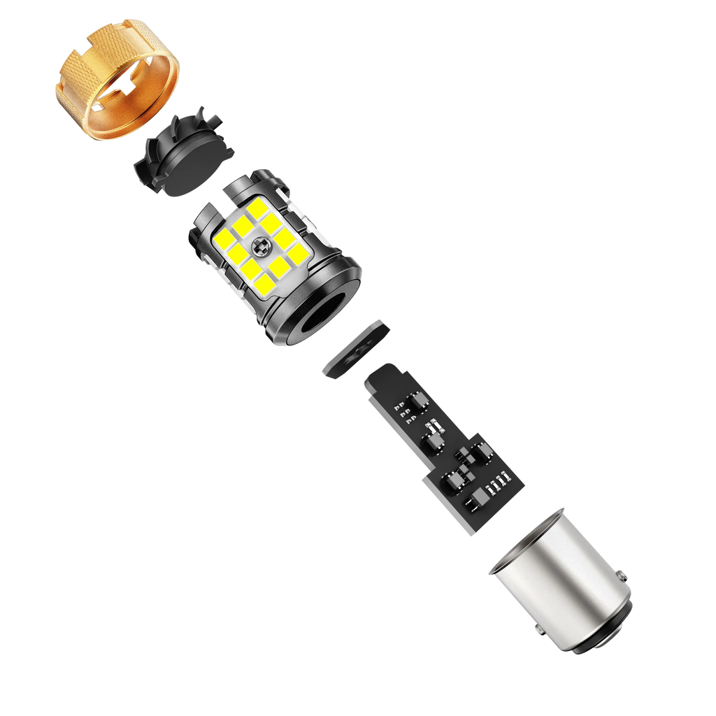 Auxbeam 1157 BAY15D LED Backup Reverse/Turn Signal/Brake Tail Light Bulbs 50W