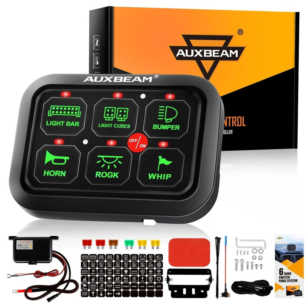 Auxbeam Single Series 6/8 Gang LED Switch Panel