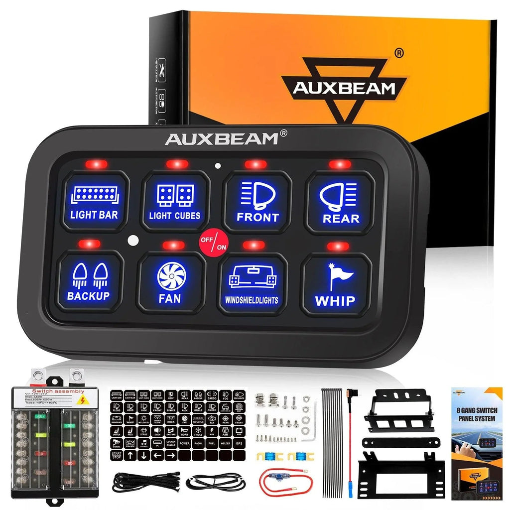 Auxbeam Single Series 6/8 Gang LED Switch Panel