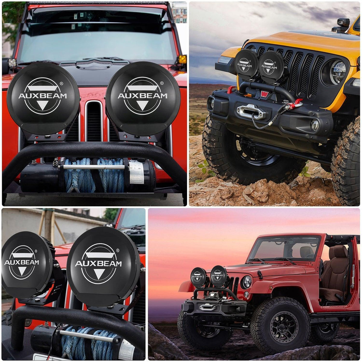 Auxbeam 7 Inch 240W Round Offroad LED Driving Lights