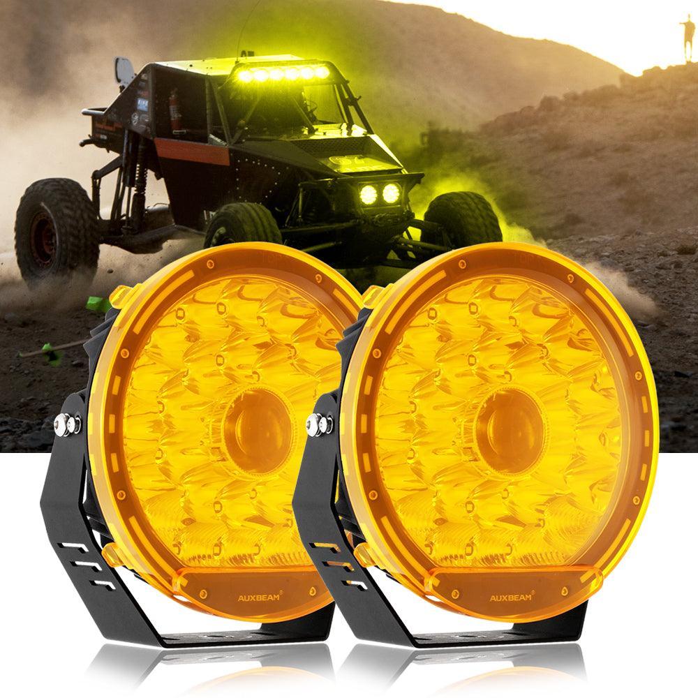 Auxbeam 9 INCH 270W 360-PRO Series LED Driving Lights+Amber/Black