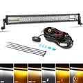 Auxbeam Series 22 Inch/30 Inch/42 Inch/50 Inch White&Amber LED Light Bars