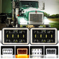 Auxbeam 4x6 inch Sealed Beam LED Headlight with Hi/Low Beam DRL Turn Signal