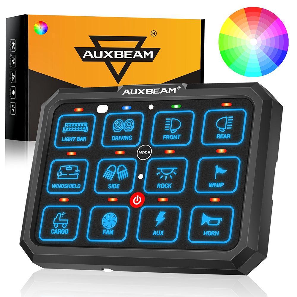 Auxbeam RGB Series 4/6/8/12 Gang LED Switch Panel