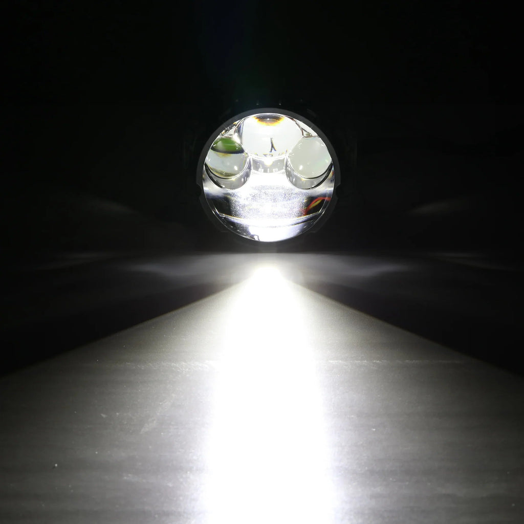 Auxbeam 3 Inch 158W Ultra-Brightness & Wider Light Pattern Triple Direct Bi-LED