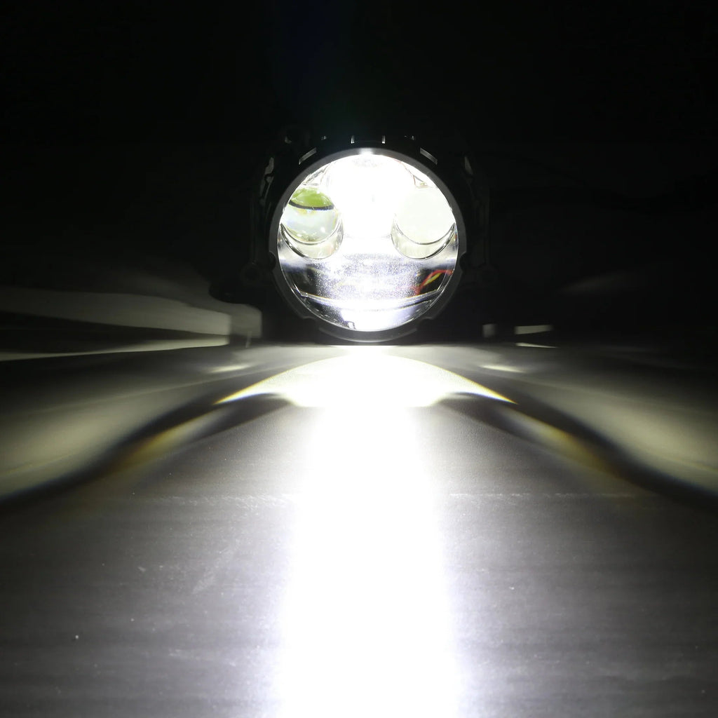 Auxbeam 3 Inch 158W Ultra-Brightness & Wider Light Pattern Triple Direct Bi-LED