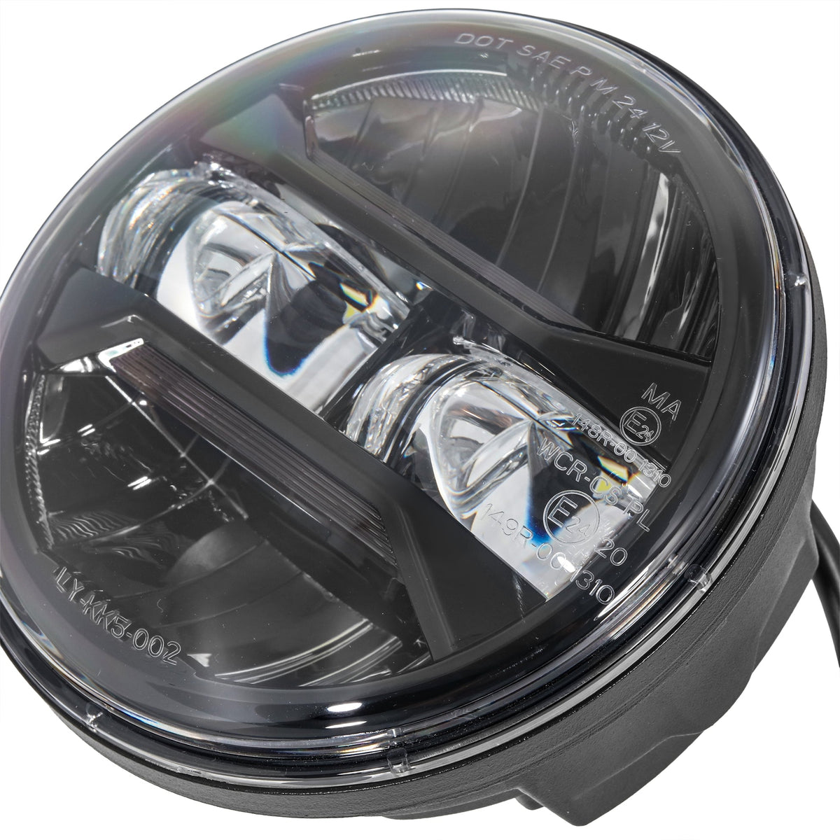Auxbeam 5.75 Inch 55W DOT Motorcycle LED Headlight for Sportster/Softail/Dyna