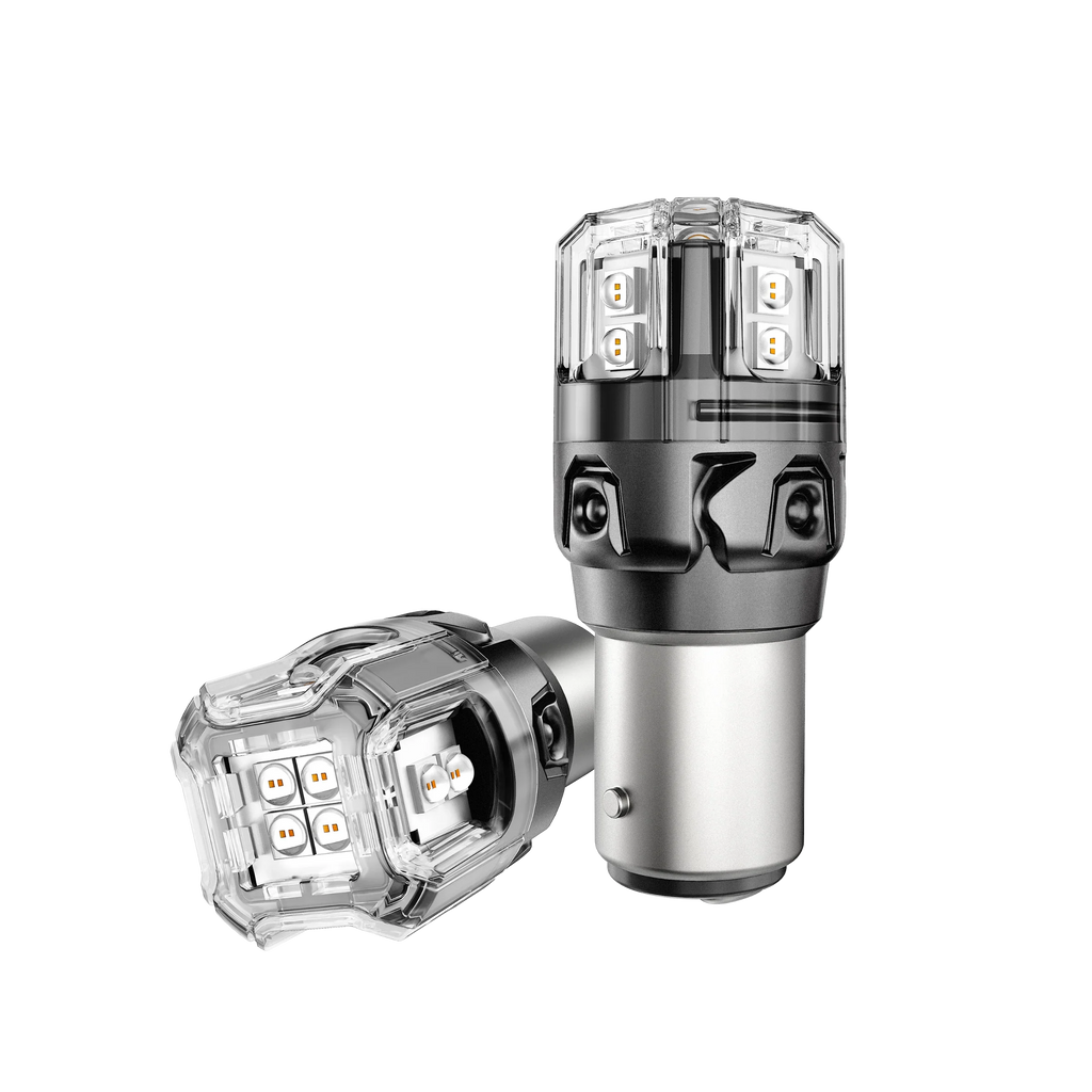 Auxbeam 1157 BAY15D LED Brake/Tail Light Bulbs 11W Red B52 Series 2 Bulbs