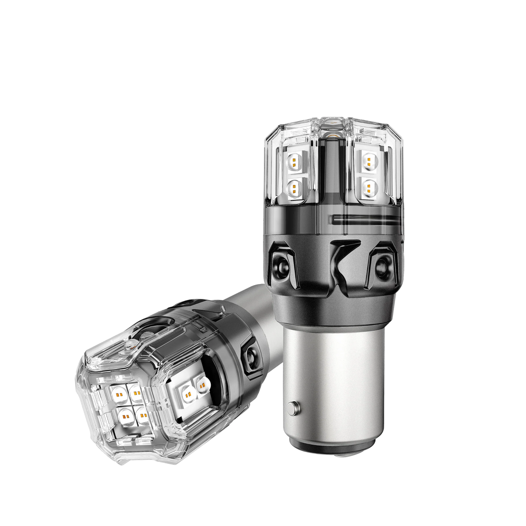Auxbeam 1157 BAY15D LED Brake/Tail Light Bulbs 11W Red B52 Series 2 Bulbs