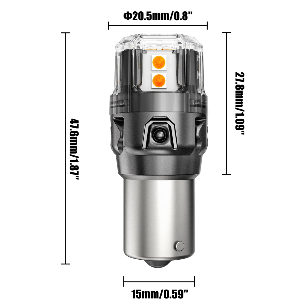 Auxbeam BAU15S 7507 LED Turn Signal Light Rear/Front