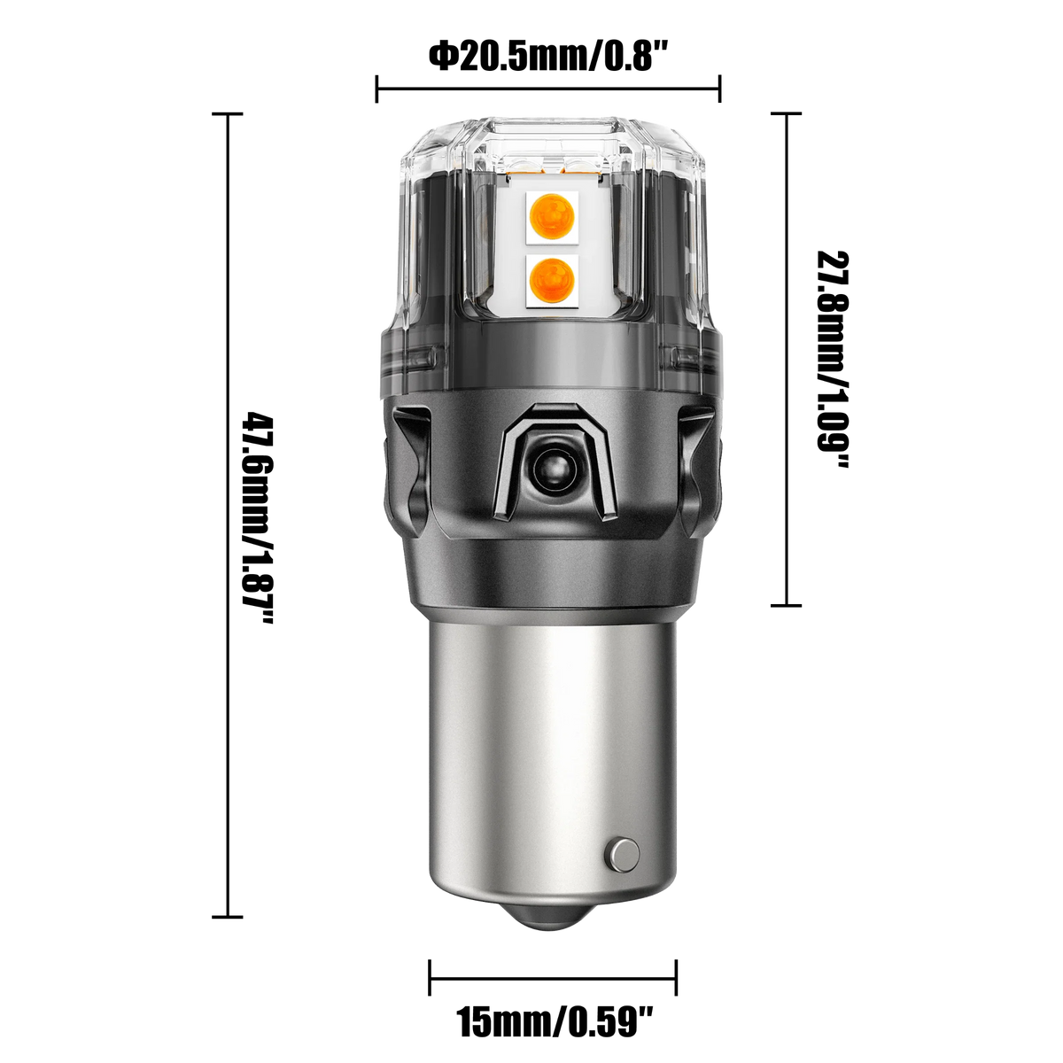 Auxbeam BAU15S 7507 LED Turn Signal Light Rear/Front