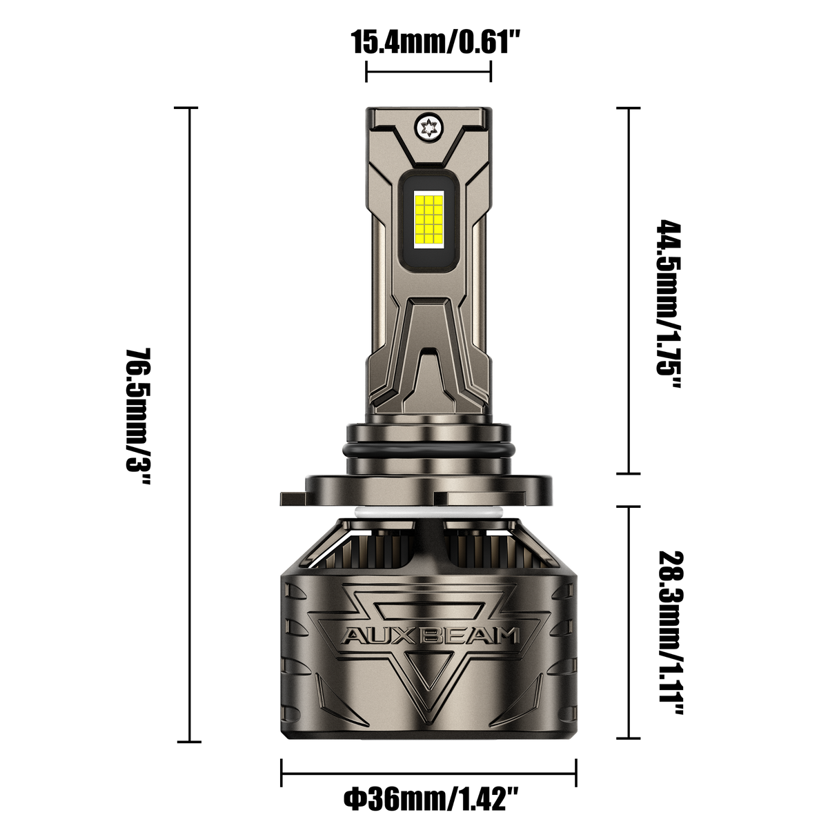 Auxbeam 9006/HB4 LED Headlight Bulbs 180W ST90 Series High Power 2 Bulbs