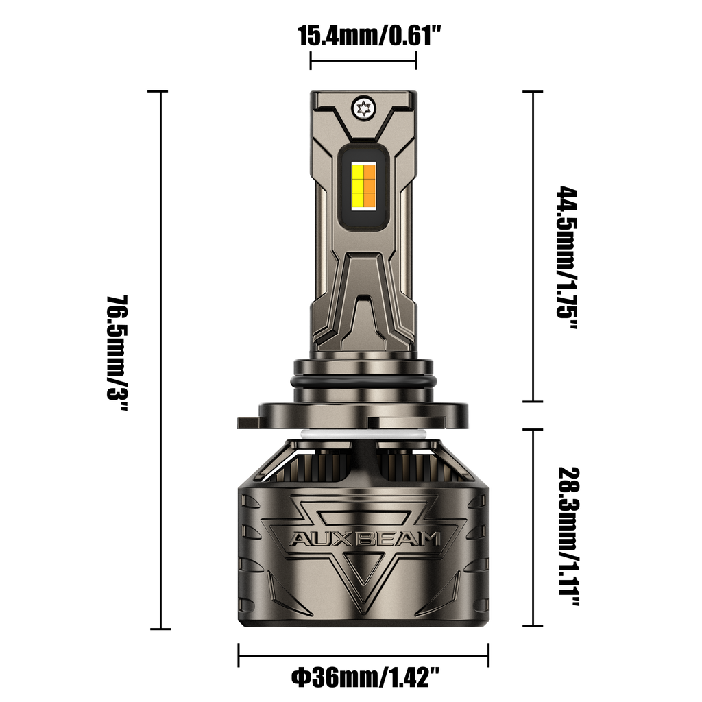 Auxbeam 9006/HB4 LED Bulb Fog Light/Low Beam Lighs 120W CT60 Series