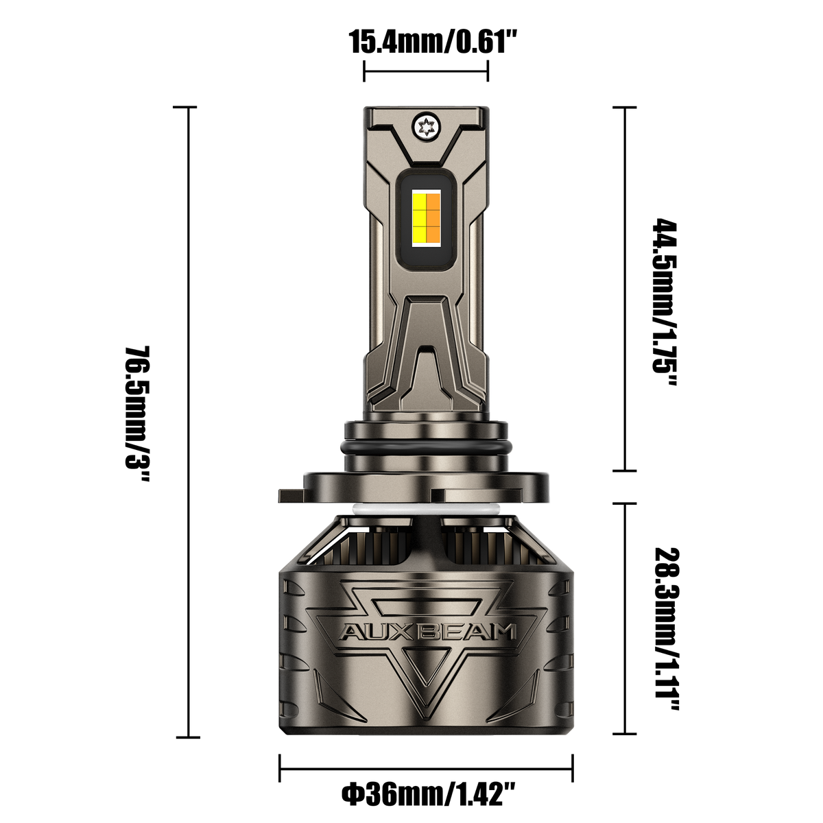 Auxbeam 9006/HB4 LED Bulb Fog Light/Low Beam Lighs 120W CT60 Series