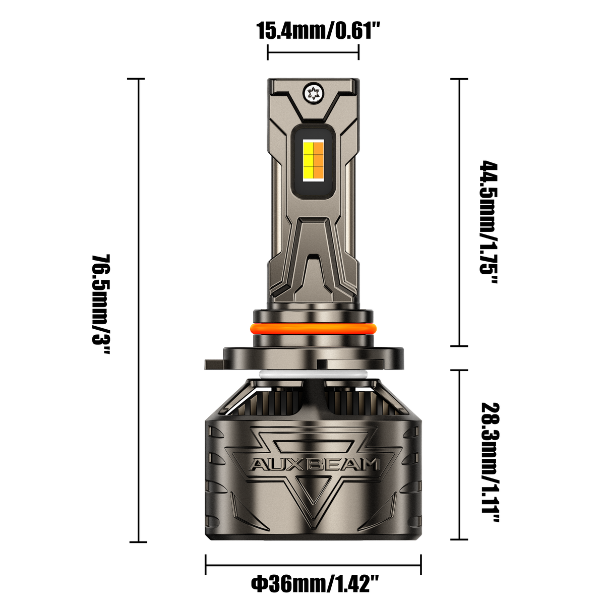 Auxbeam 9005/HB3 LED Bulb Fog Light/Low Beam Lighs 120W CT60 Series