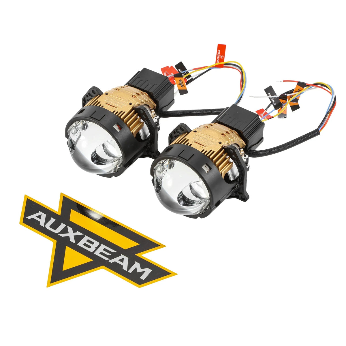 Auxbeam 3 Inch 170W 6000K Hyperboloid Bi-LED Projector Lens Headlight