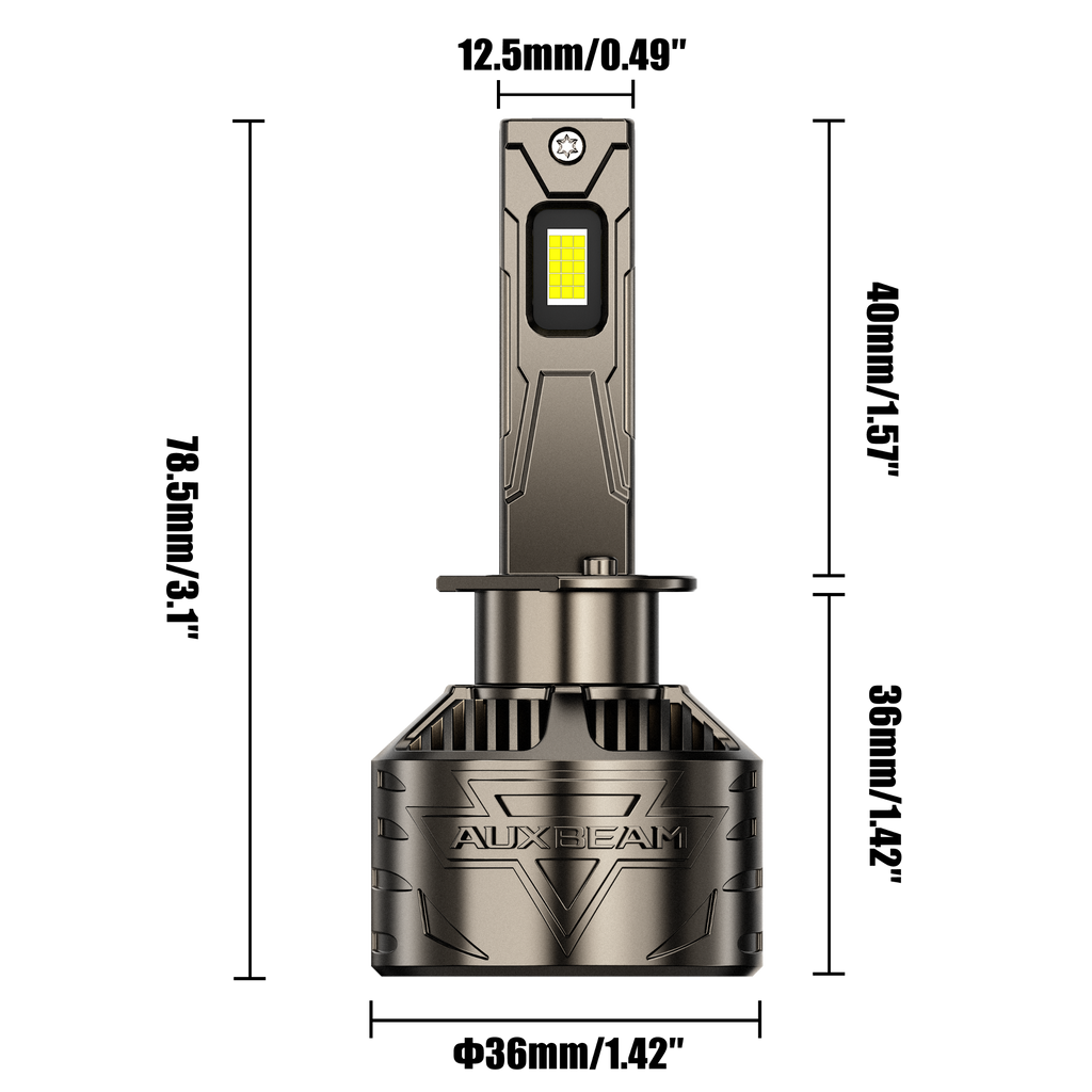 Auxbeam H1 LED Headlight Bulbs 180W ST90 Series High Power 2 Bulbs