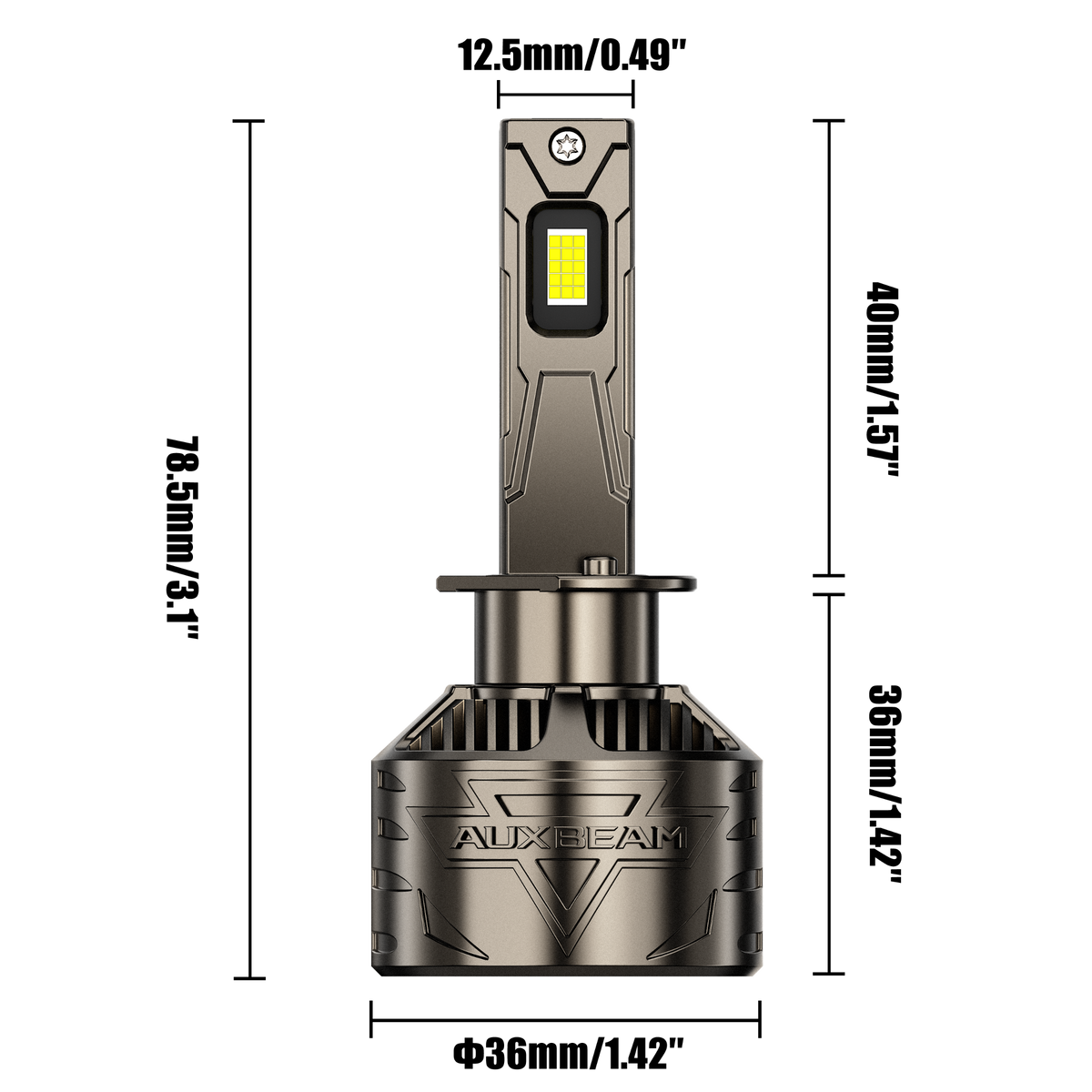 Auxbeam H1 LED Headlight Bulbs 180W ST90 Series High Power 2 Bulbs