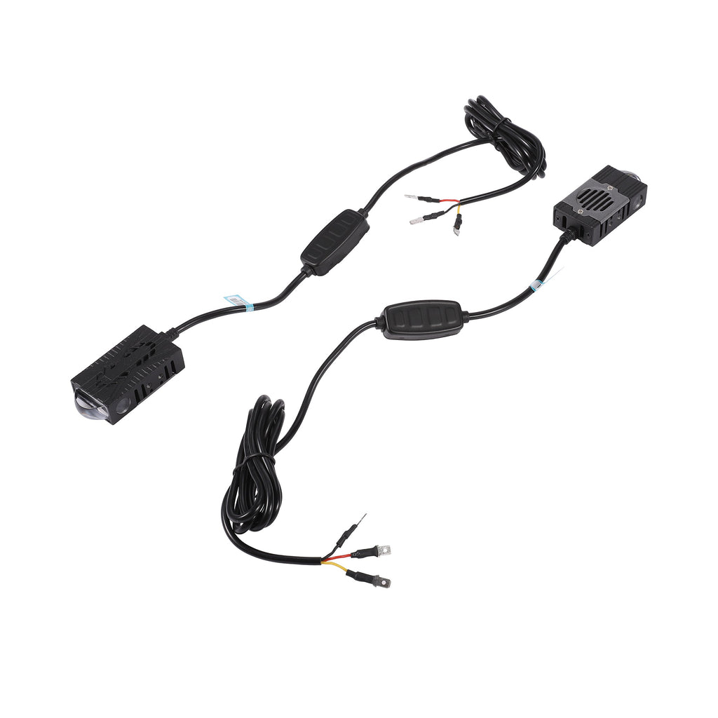 Auxbeam 0.66'' Dual-Color Bi-LED Grille Projector Lights – 6000K White / 3000K