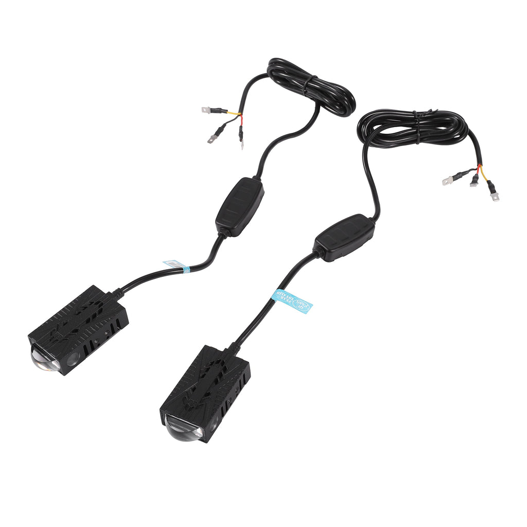 Auxbeam 0.66'' Dual-Color Bi-LED Grille Projector Lights – 6000K White / 3000K