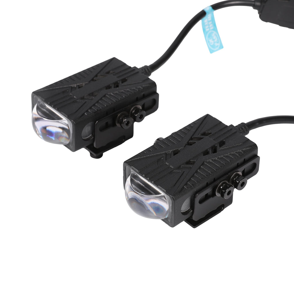 Auxbeam 0.82'' Dual-Color Bi-LED Grille Projector Lights – 6000K White / 3000K