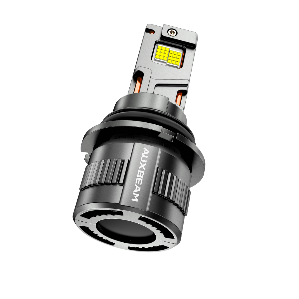 Auxbeam 9004/HB1 LED Headlight Bulbs 130W F35 Series Dual Compatibility 12V/24V