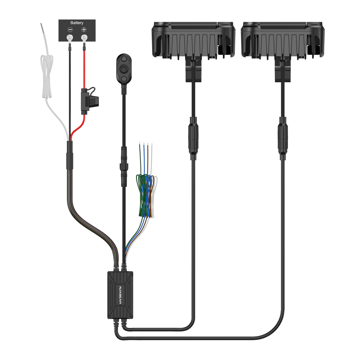 Auxbeam 4.5-inch Motorcycle Auxiliary LED Spotlight