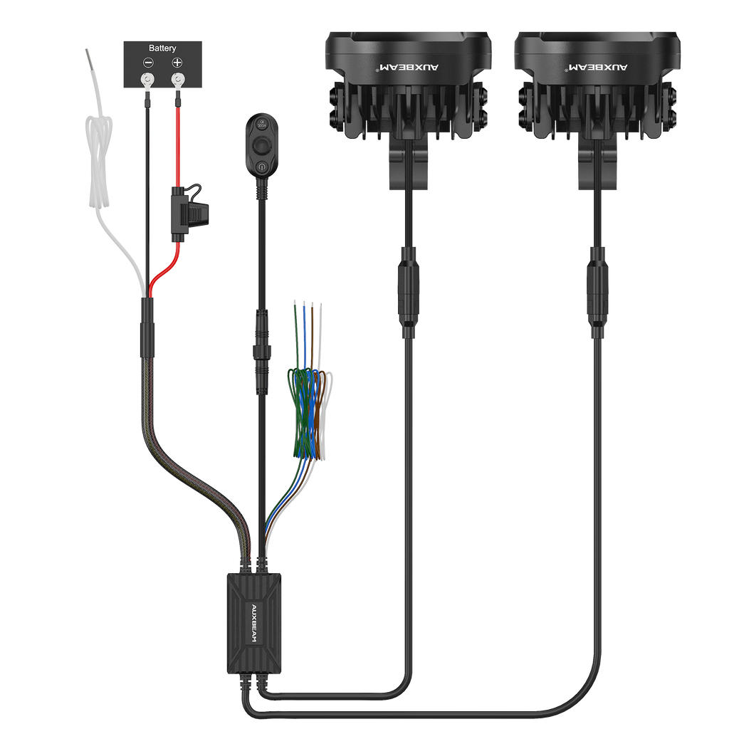 Auxbeam 3.5-inch Motorcycle Auxiliary LED Spotlight