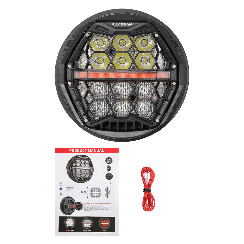 Auxbeam 5.75 Inch 60W DOT Motorcycle LED Headlight for 2015- 2020 Street 750