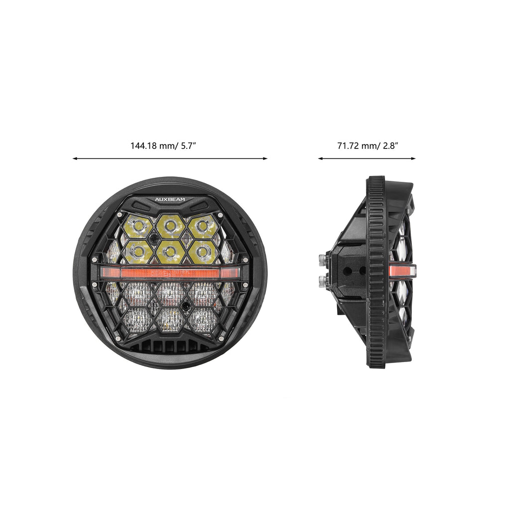 Auxbeam 5.75 Inch 60W DOT Motorcycle LED Headlight for 2015- 2020 Street 750
