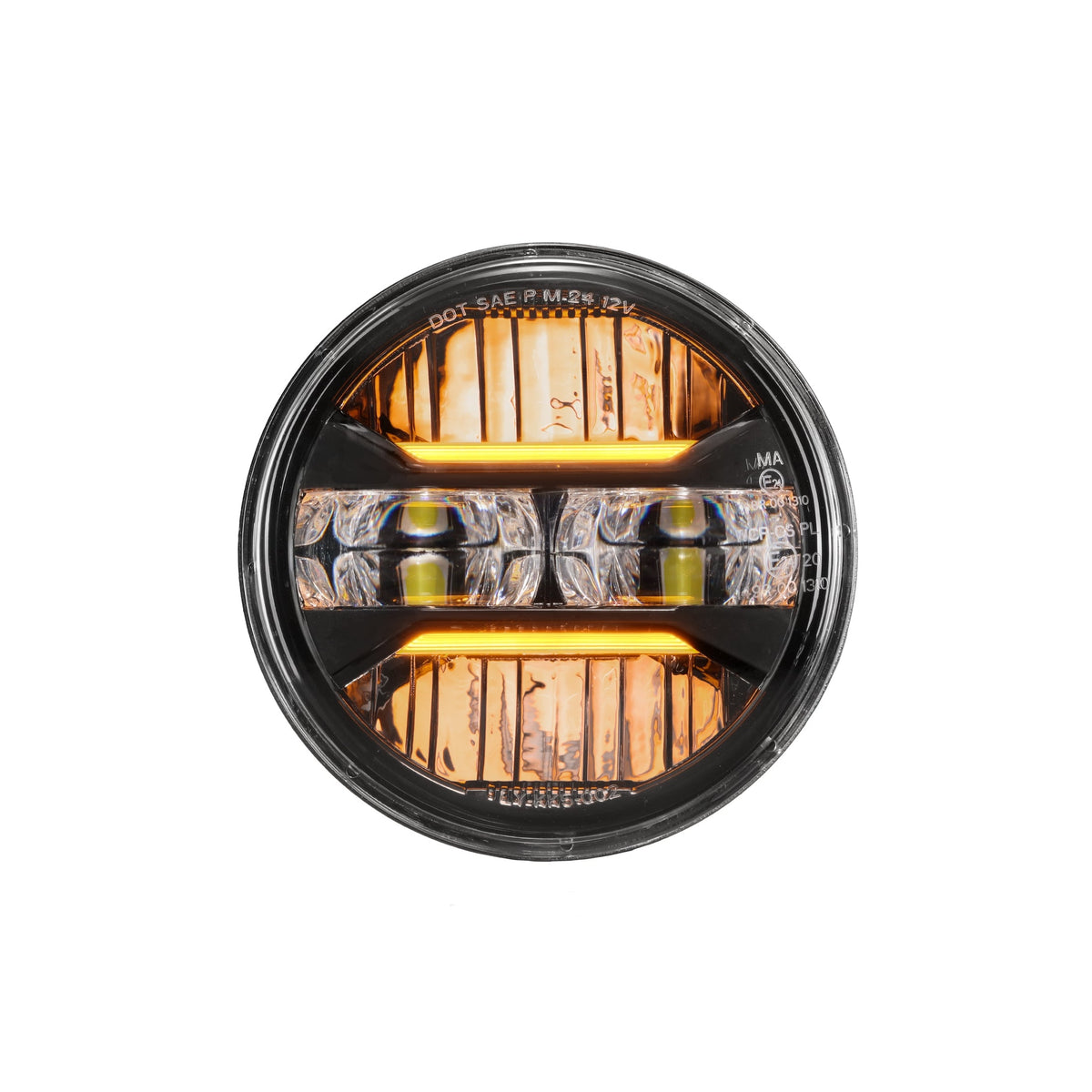 Auxbeam 5.75 Inch 55W DOT Motorcycle LED Headlight for Sportster/Softail/Dyna