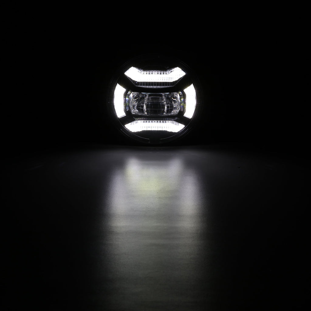 Auxbeam 4.5 Inch 60W DOT Motorcycle LED Fog Lights Assembly for Harley-Davidson