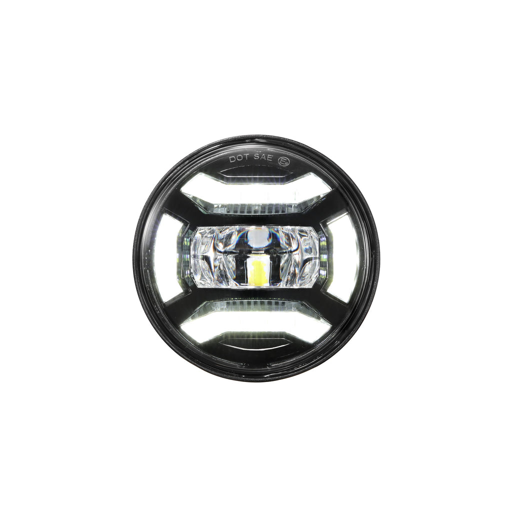 Auxbeam 4.5 Inch 60W DOT Motorcycle LED Fog Lights Assembly for Harley-Davidson