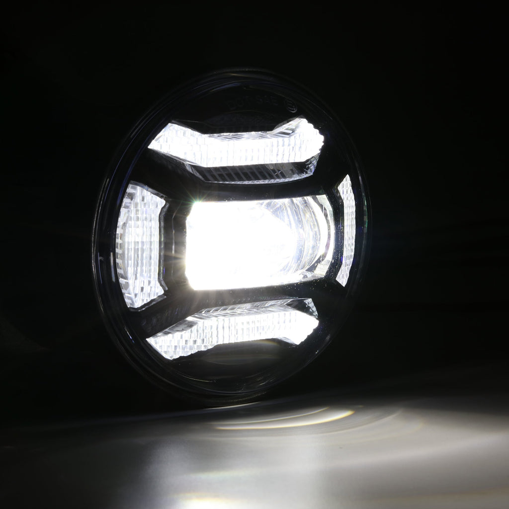 Auxbeam 4.5 Inch 60W DOT Motorcycle LED Fog Lights Assembly for Harley-Davidson
