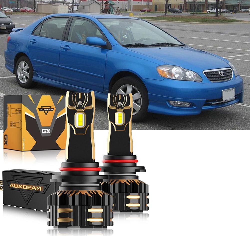 Auxbeam LED Headlight Bulbs Bundle for 2005-2008 Toyota Corolla 9005 9006
