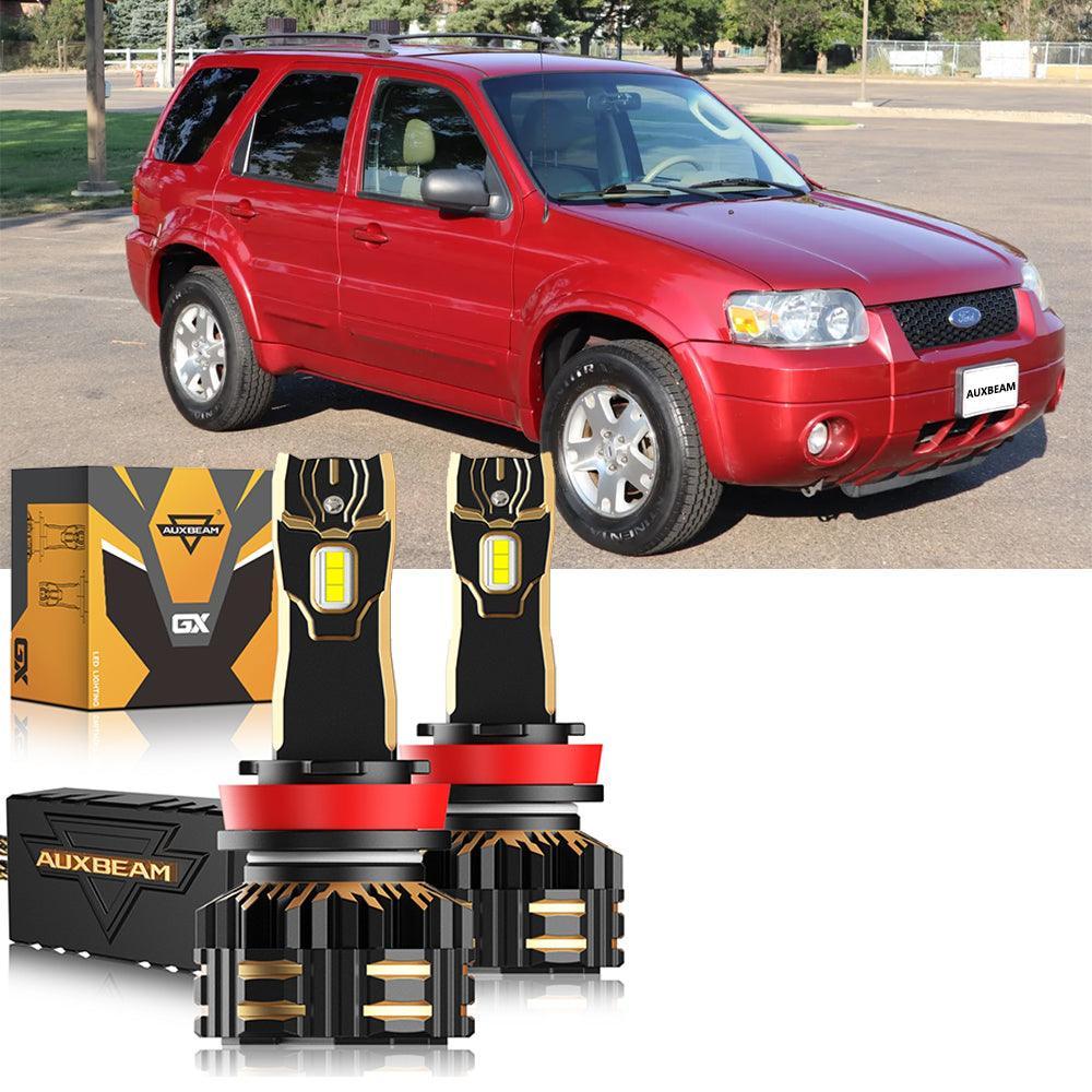 Auxbeam LED Headlight Bulbs Bundle for 2007 Ford Escape H4
