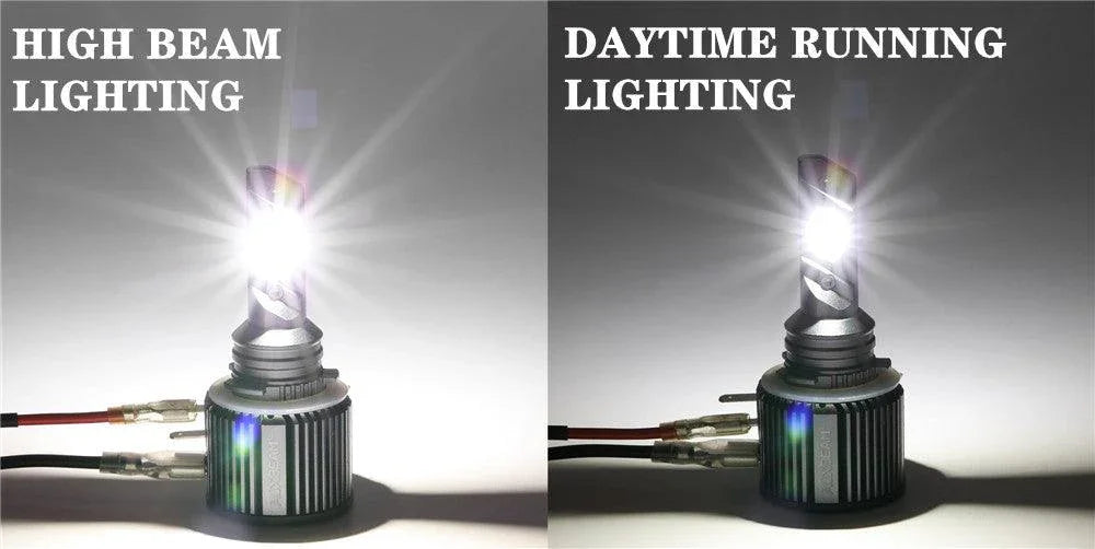 Auxbeam H15 LED Headlight Bulbs 70W High Beam Daytime Running 2 Bulbs