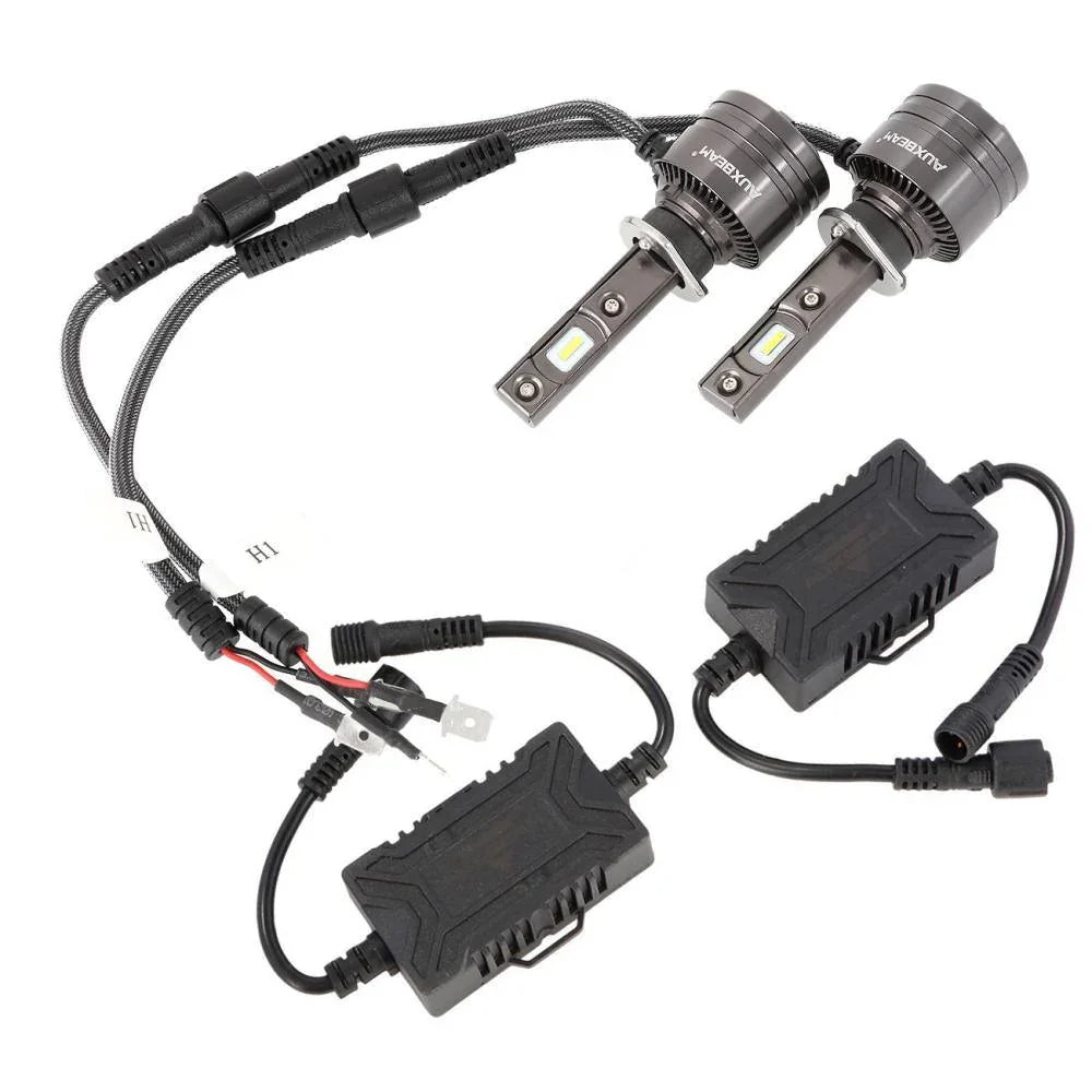 Auxbeam 4300K T1 Series LED light Bulbs 8000LM (2 Pcs)