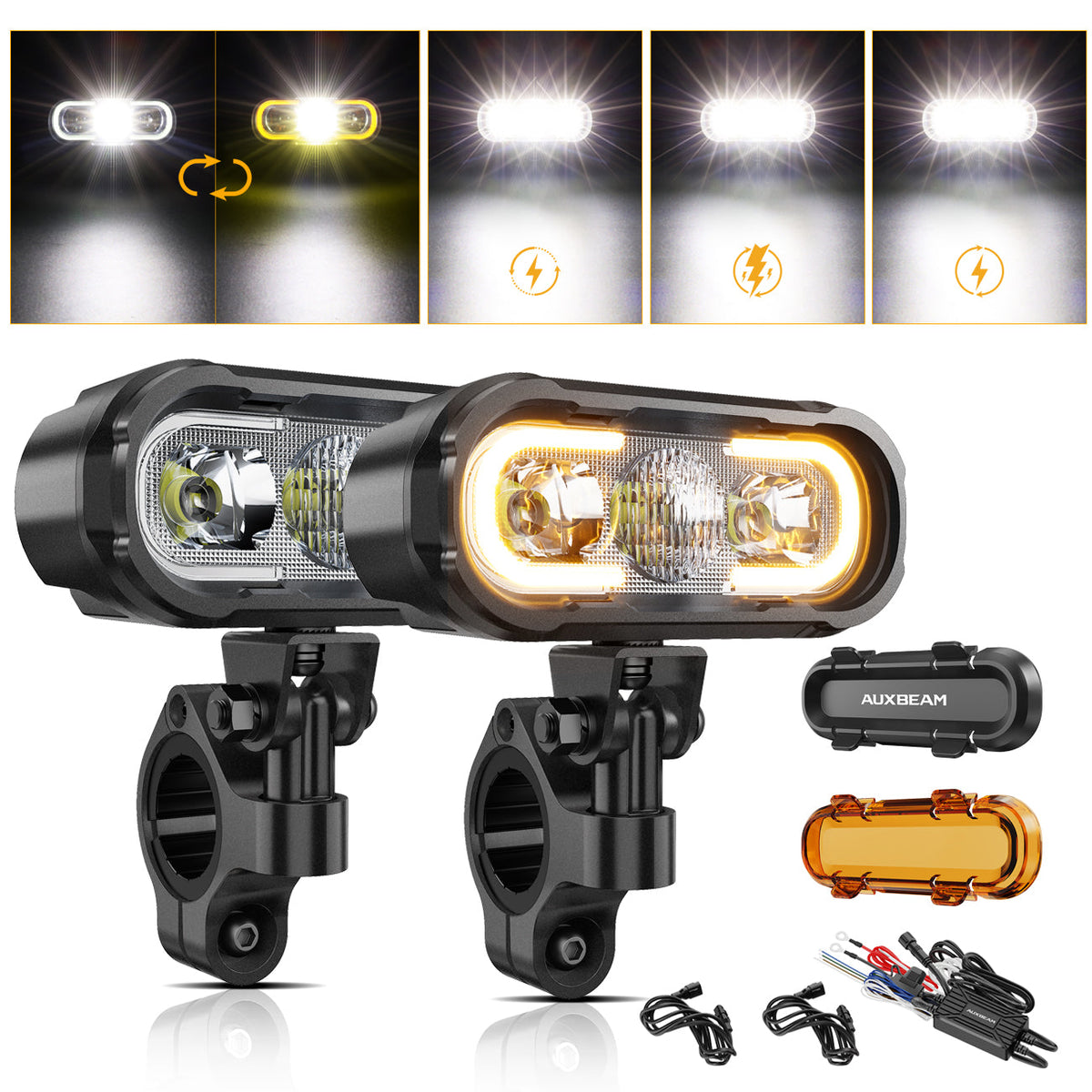 Auxbeam 4.5-inch Motorcycle Auxiliary LED Spotlight