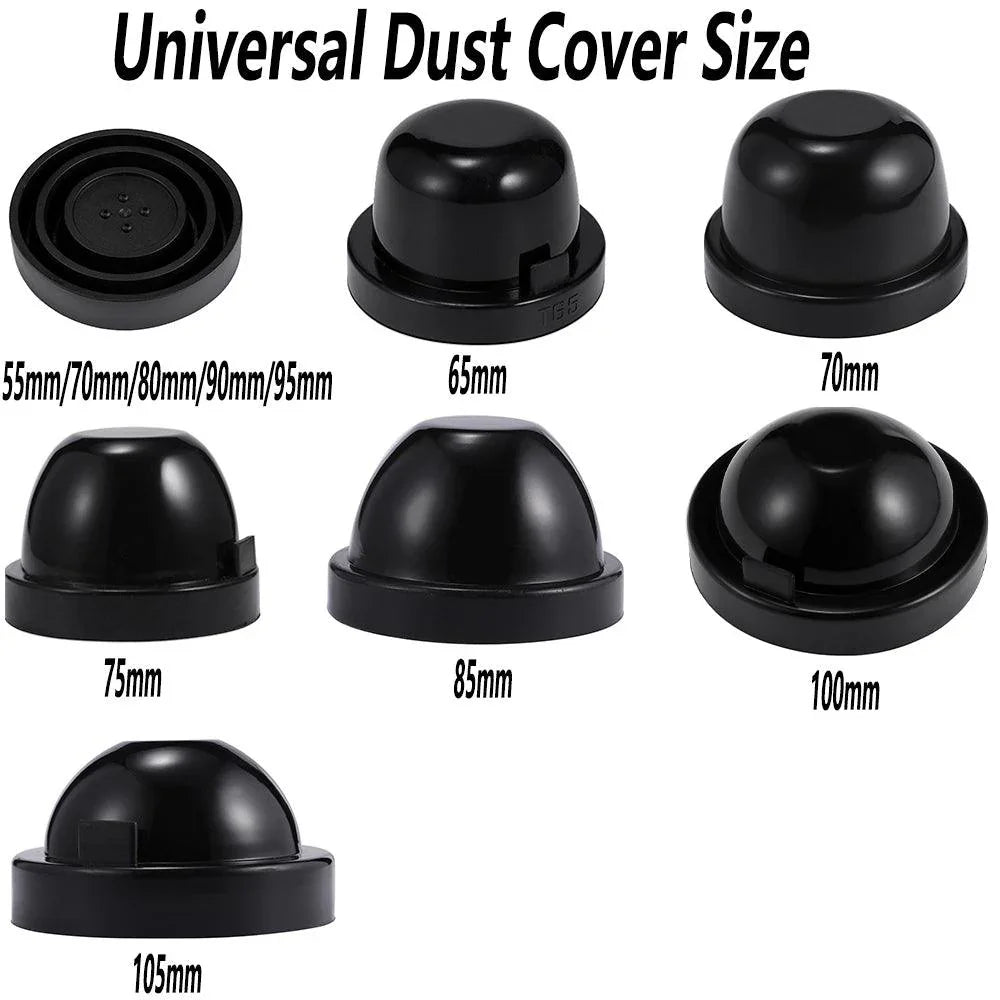 Auxbeam 75mm Universal Car light Seal Cap Dust Cover (2 Pcs)