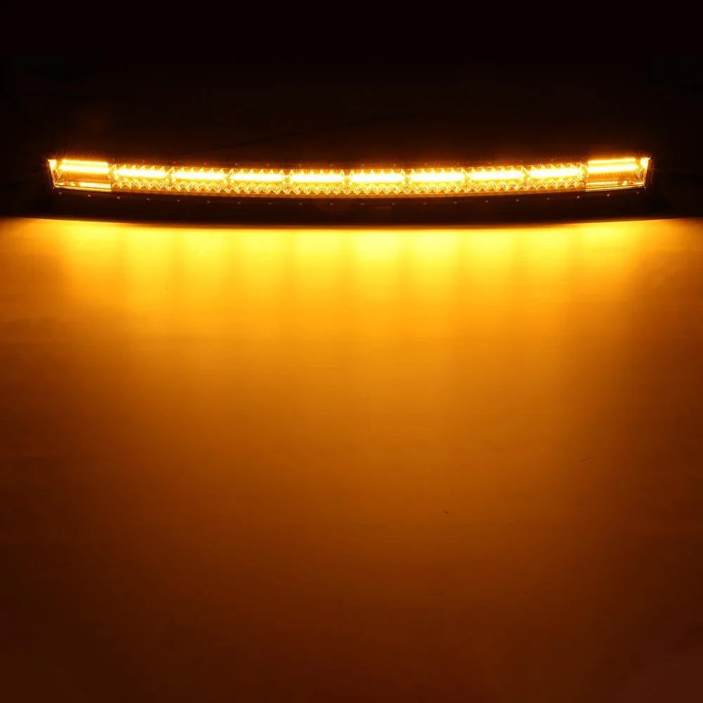 Auxbeam Series 42 Inch White&Amber Curved Off Road Led Light Bar