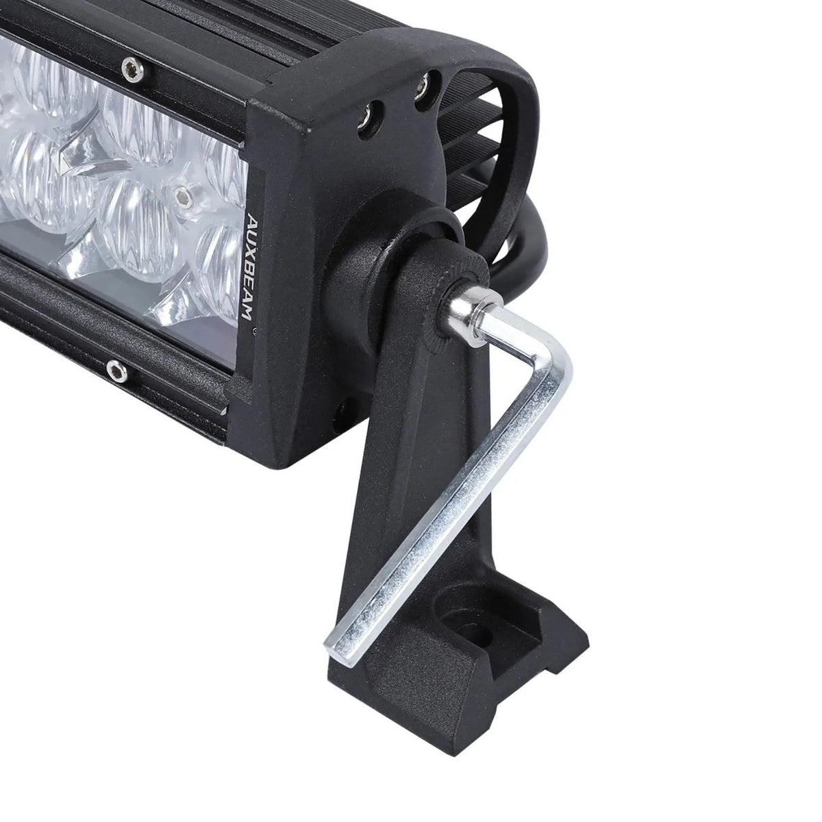 Auxbeam 52" Straight LED Light Bar & 4" LED PODS for Jeep Wrangler JK 2007~2017