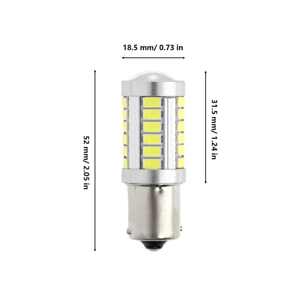 Auxbeam 1156 P21W BA15S LED Brake/Reverse/Parking/Tail/Turn Singnal Light Bulbs