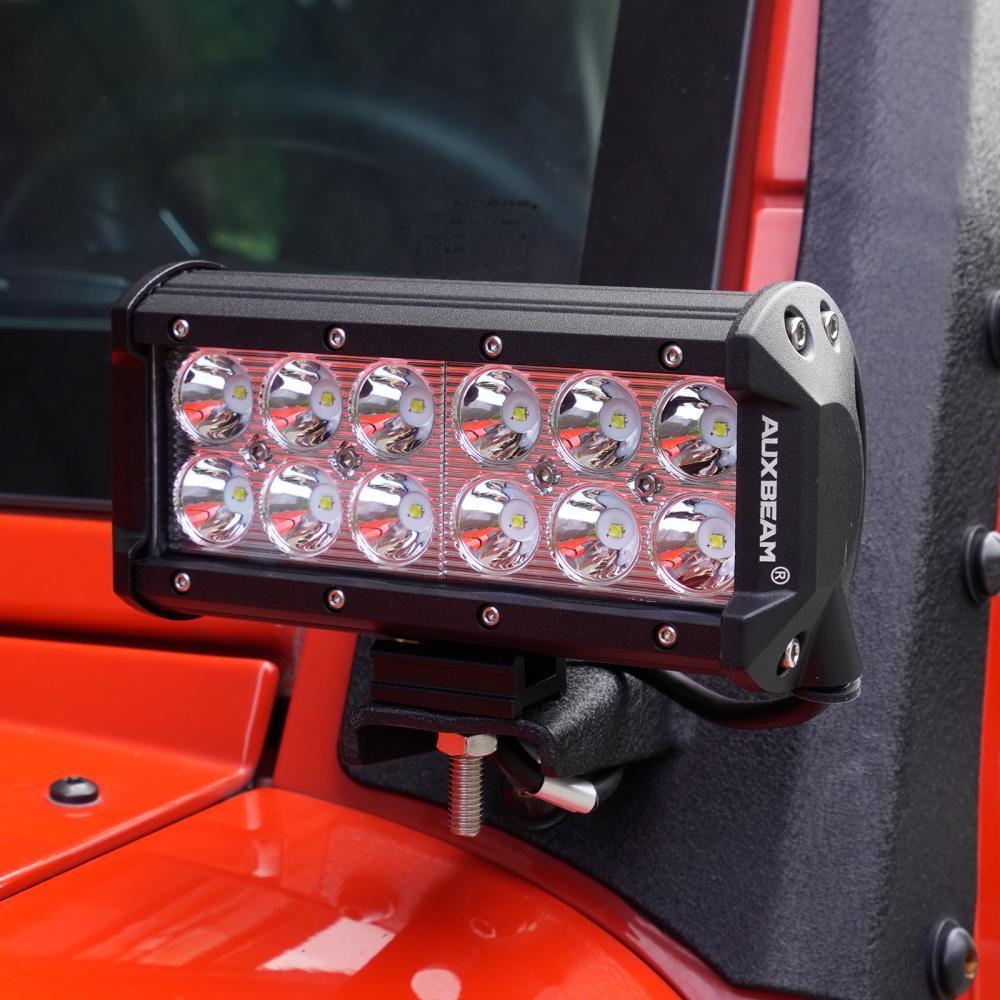 Auxbeam 6.5 inch Classic-SM Series Dual Row LED Light Bar 6000K White Spot/Flood