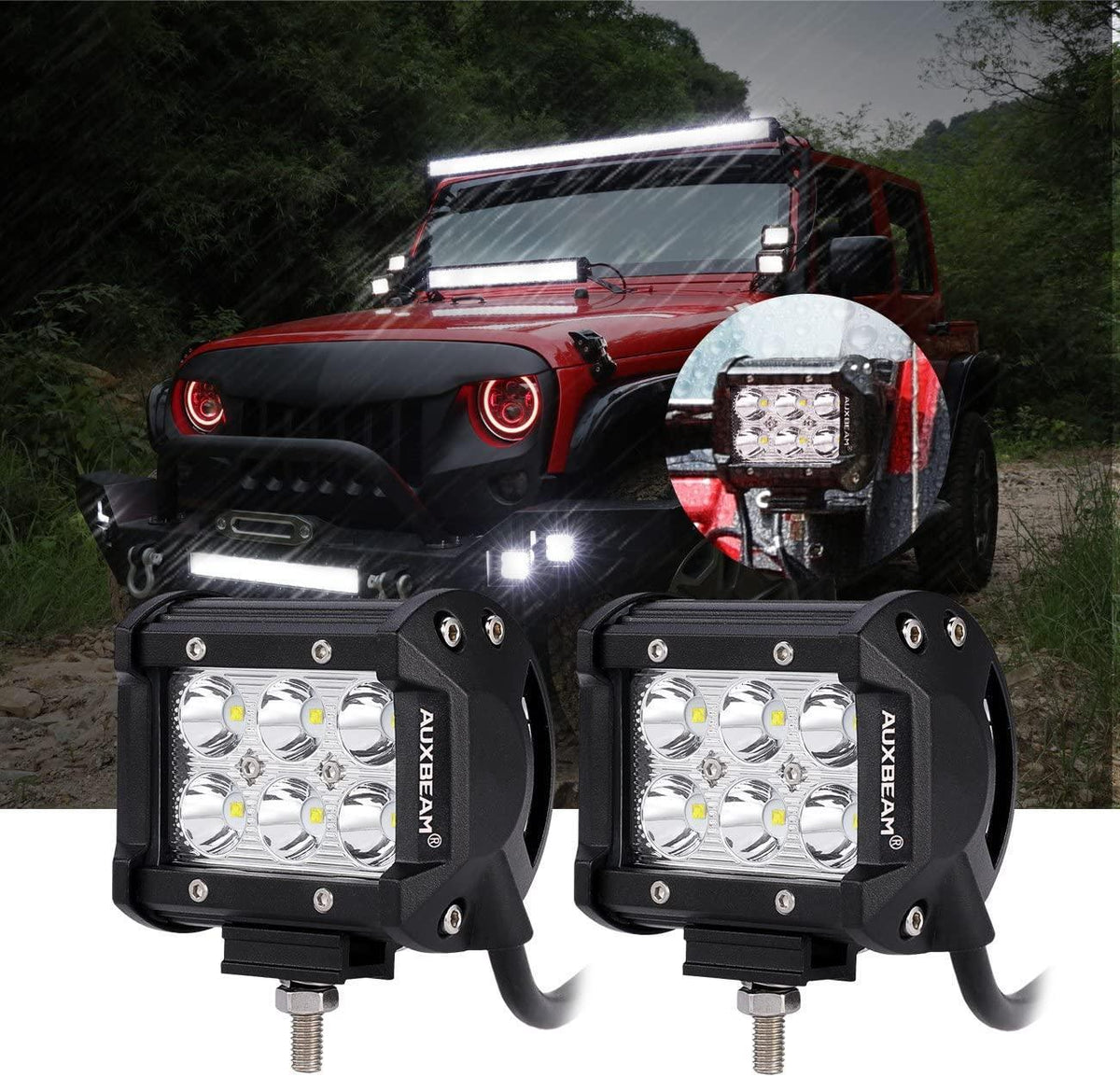 Auxbeam 07-17 Jeep JK - Mega Bundle