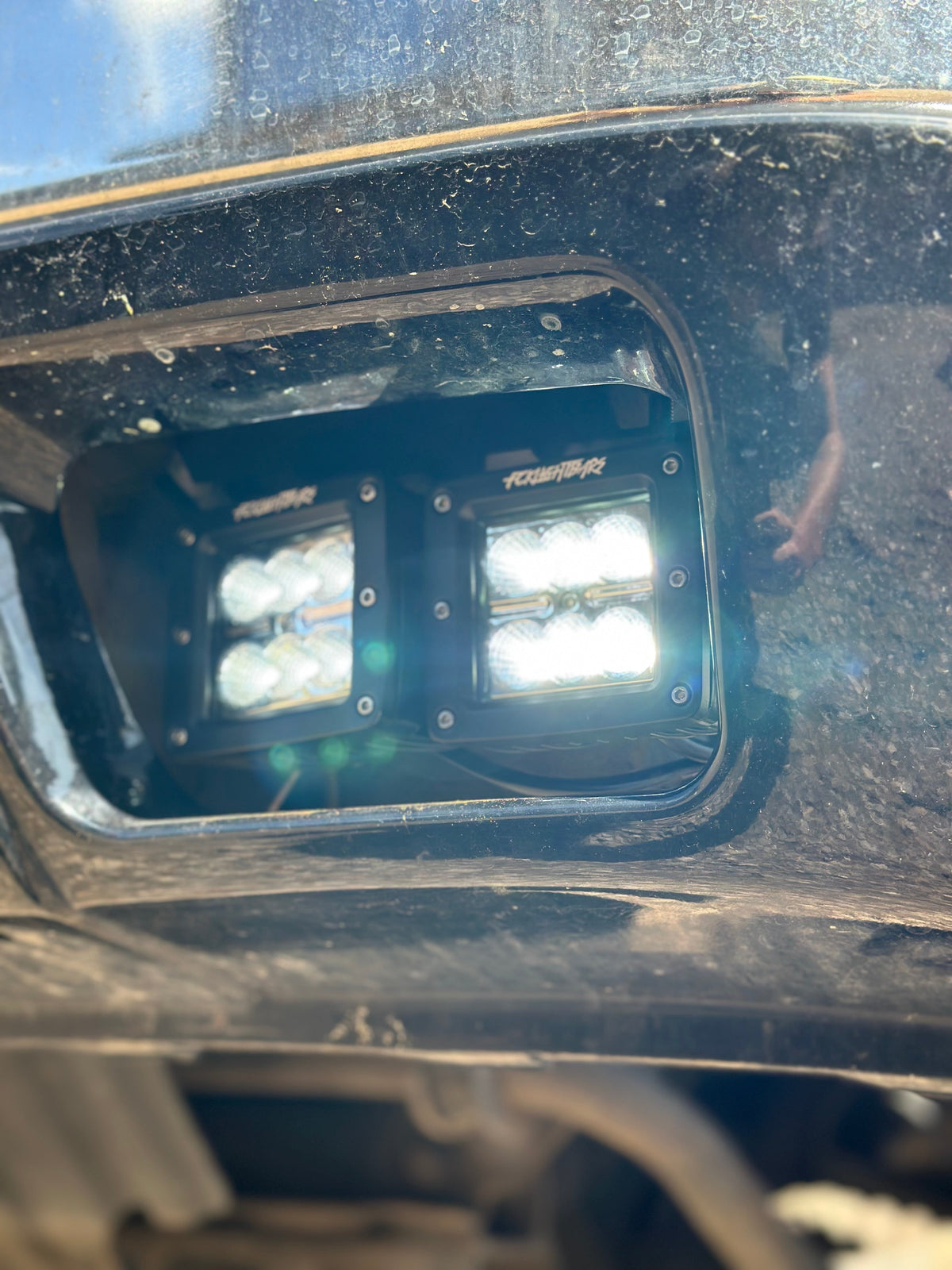 FCK Lightbars Fog Light Brackets for 2002-2006 Silverado/Sierra/Avalanche