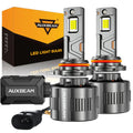 Auxbeam 9012/HIR2 LED Headlight Bulbs 130W F35 Series Dual Compatibility 12V/24V